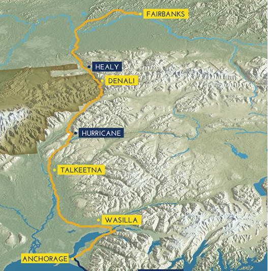 Denali Star Train Route