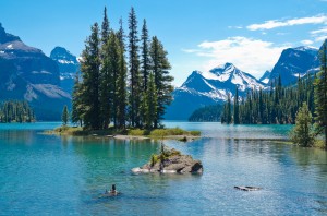 Spirit Island at Maligne Lake