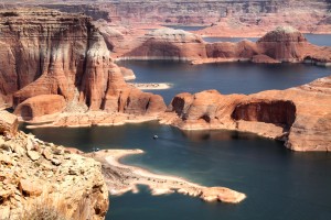 Aerial View Lake Powell and Glen Canyon