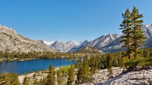 Pristine mountain lake