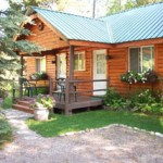 One of the cabins offered at Glacier Cabins just outside of Glacier Park